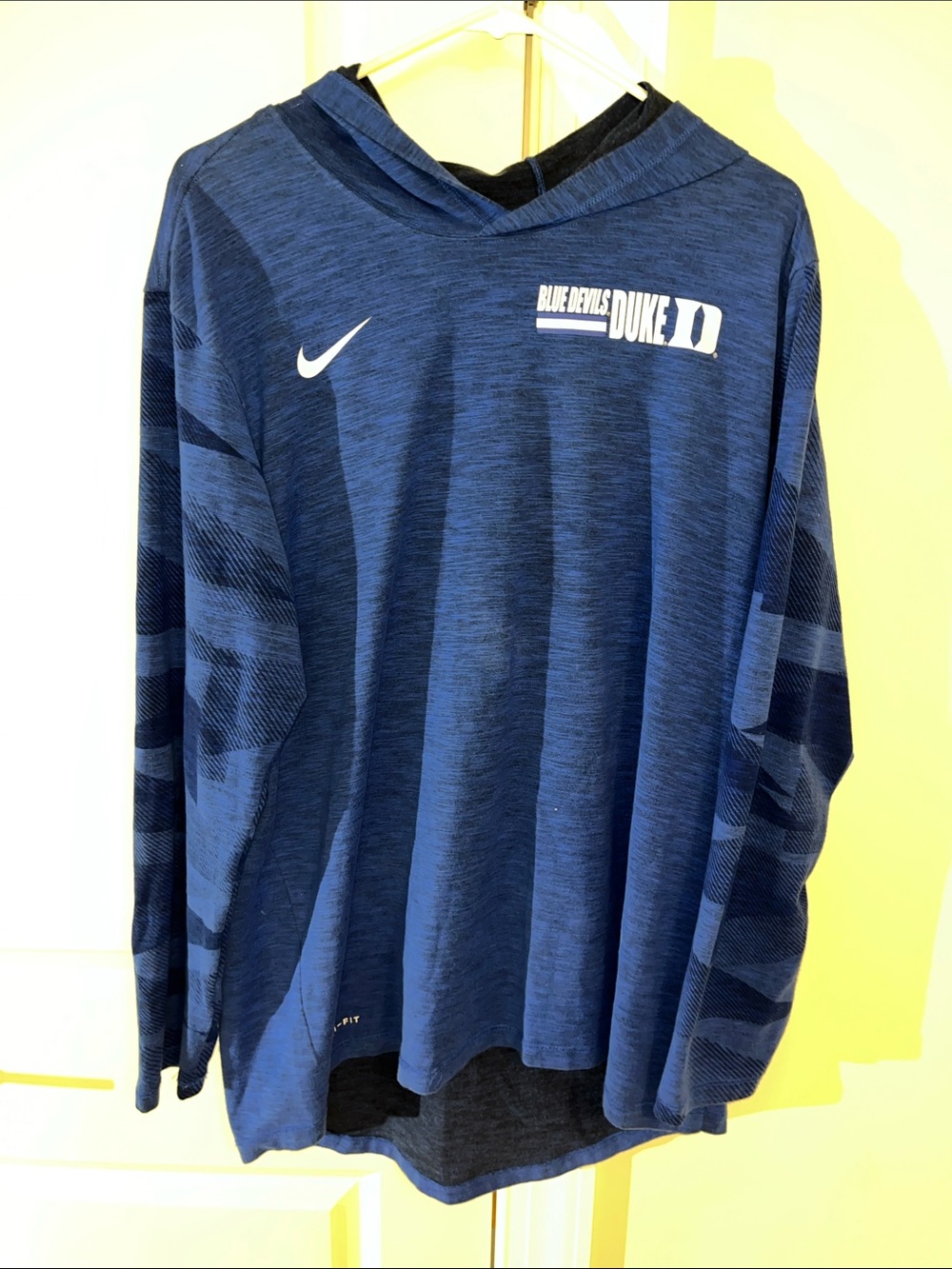 Nike Duke University Blue Devils Basketball Lightweight Hooded Hoodie Sweatshirt